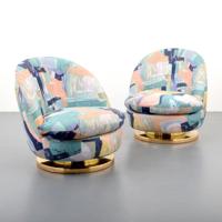 Pair of Milo Baughman Swivel Lounge Chairs - Sold for $2,500 on 11-25-2017 (Lot 81).jpg